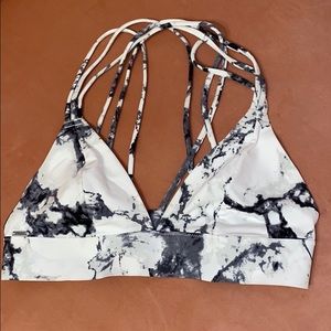 PINK Marble Bralette NWOT